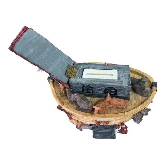 NOAH'S ARK ARTISON FLAIR DECORATING VINTAGE BANK Lot#1GA7 - Picture 5 of 6